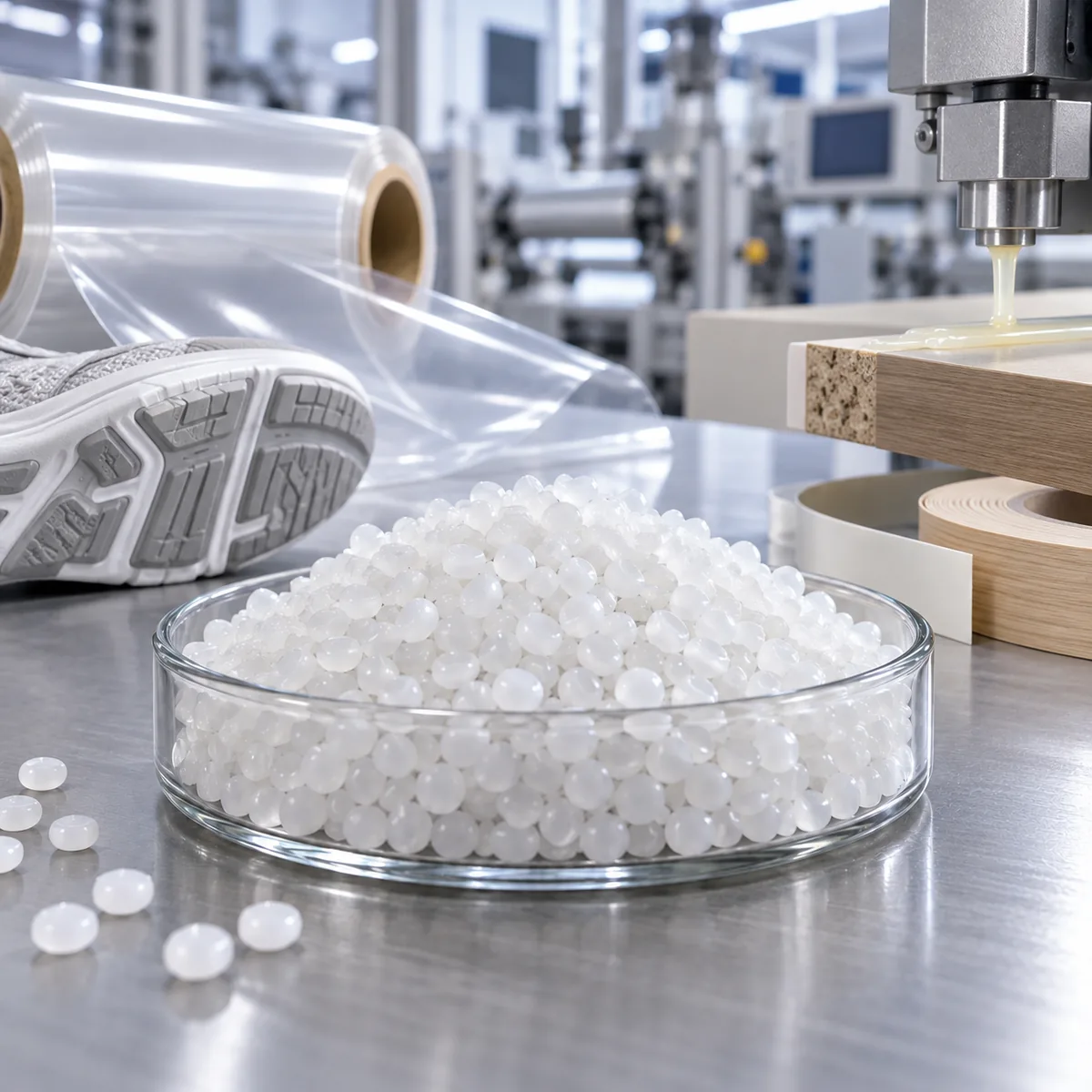 PCL pellets for polyurethane TPU and hot melt adhesive applications