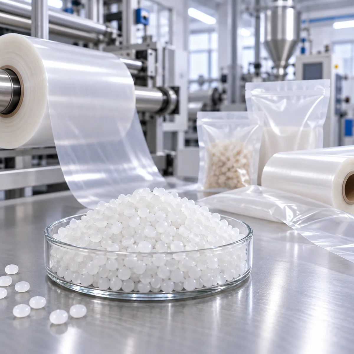 PCL pellets for biodegradable film and flexible packaging applications