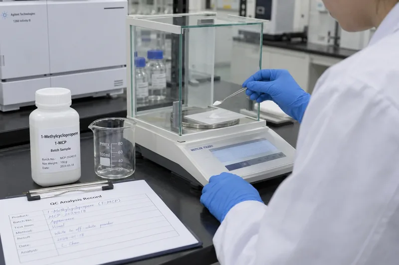 1-Methylcyclopropene 1-MCP quality control and batch testing